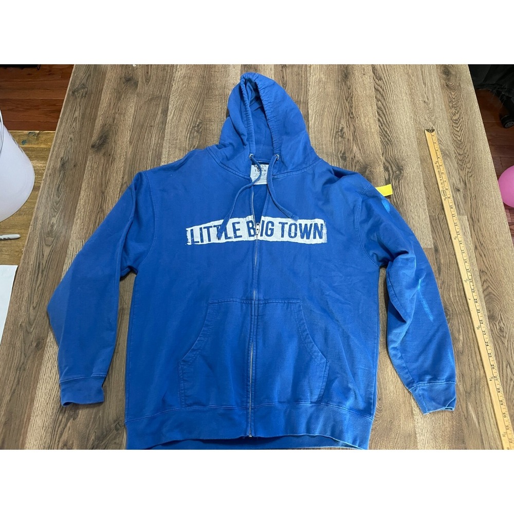 Little Big Town Hoodie, Women's Size XL, Blue, Full Zip, The Breakers Tour